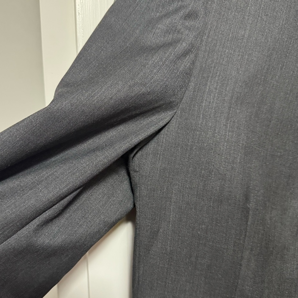 ❌SOLD❌ ERMENEGILDO ZEGNA Men’s Wool Slim Fit Charcoal Single Breasted Blazer 44L - Picture 12 of 14